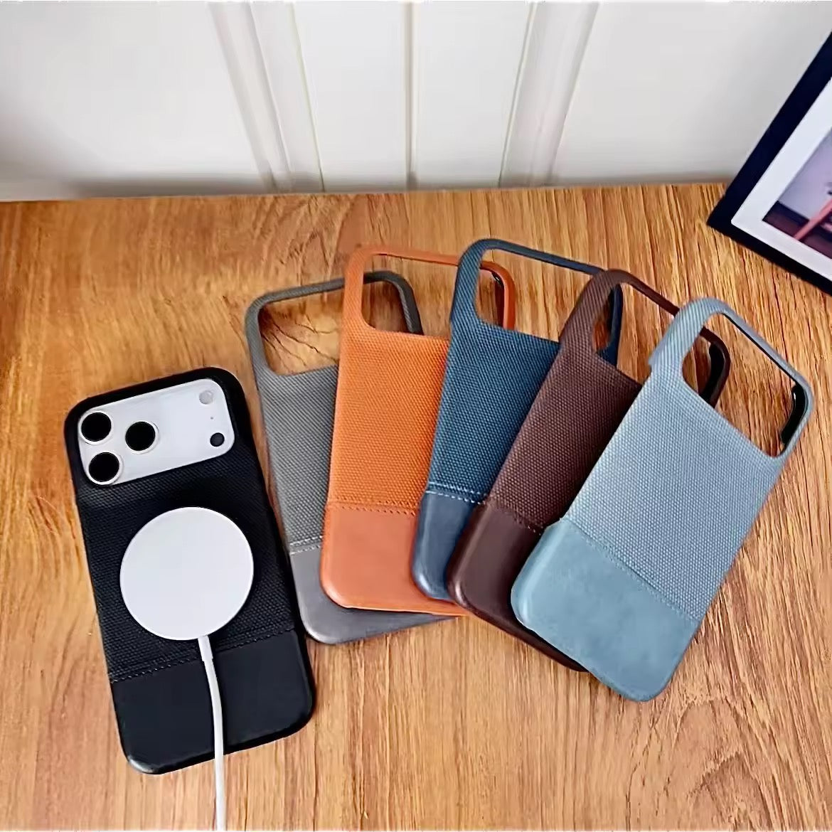 Premium Leather Anti-Slip Magnetic iPhone Pre-Order Case