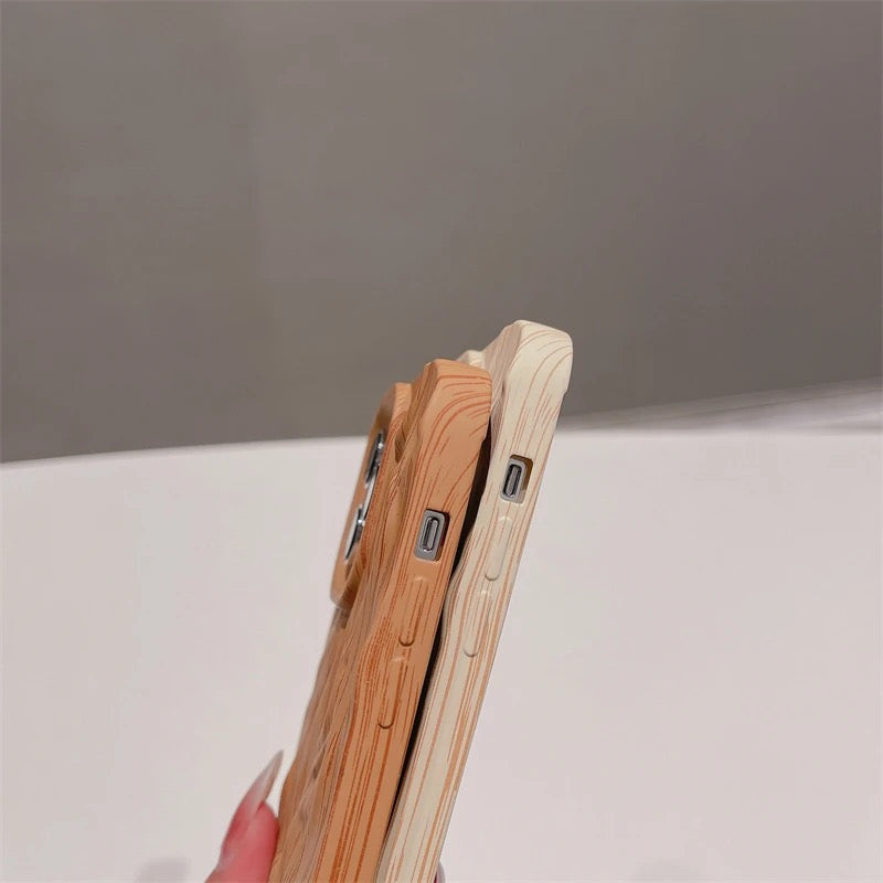 Wooden Textured iPhone Soft Silicone Case