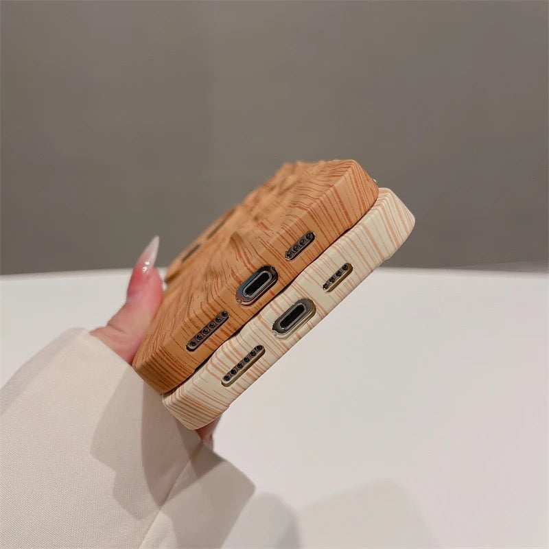 Wooden Textured iPhone Soft Silicone Case