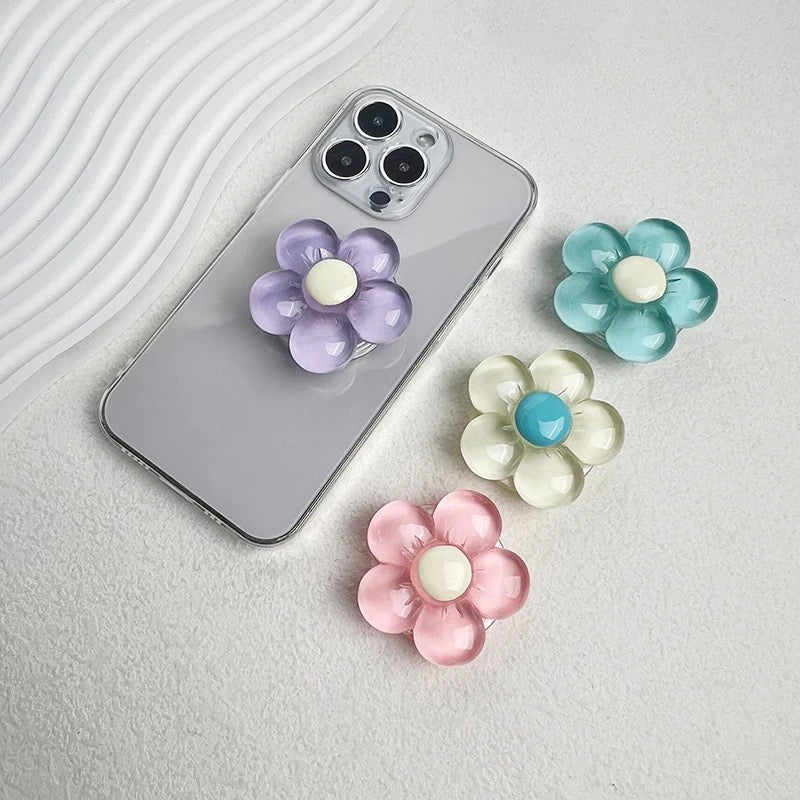 Cute Pastel Colors Flower Floral Gripper Phone Holder Bracket