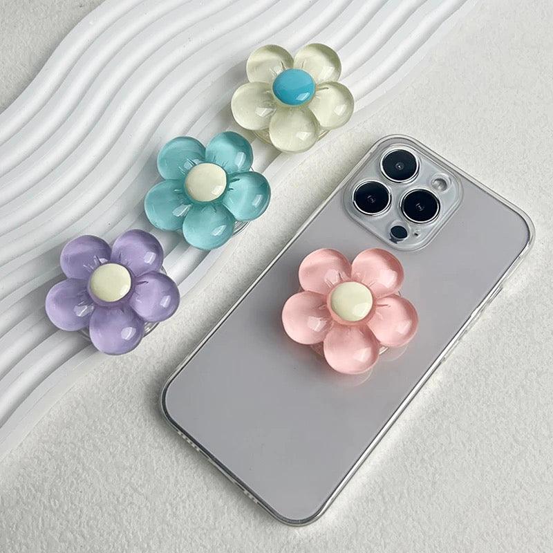 Cute Pastel Colors Flower Floral Gripper Phone Holder Bracket