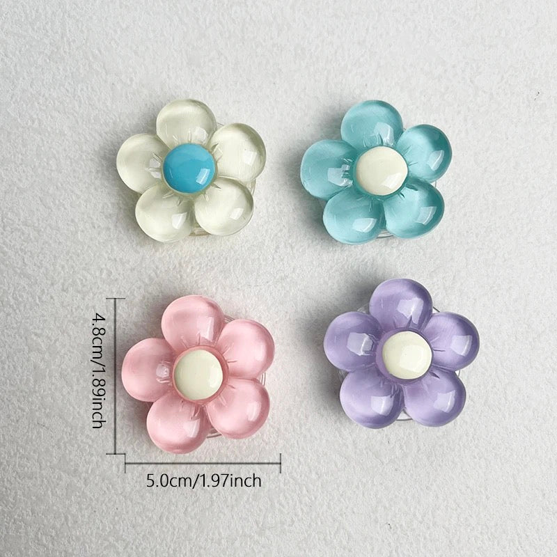 Cute Pastel Colors Flower Floral Gripper Phone Holder Bracket