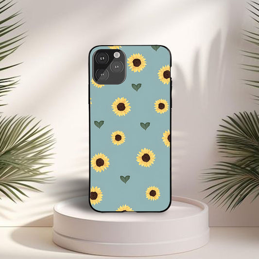 Aesthetic Flower Floral Custom Glossy Metal Bumper Case