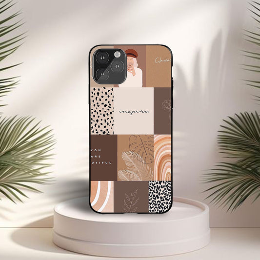 Aesthetic Inspire Custom Glossy Metal Bumper Case