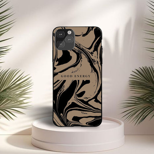 Aesthetic Good Energy Custom Glossy Metal Bumper Case