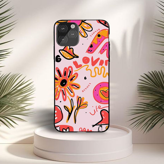 Aesthetic Love Glossy Metal Bumper Case