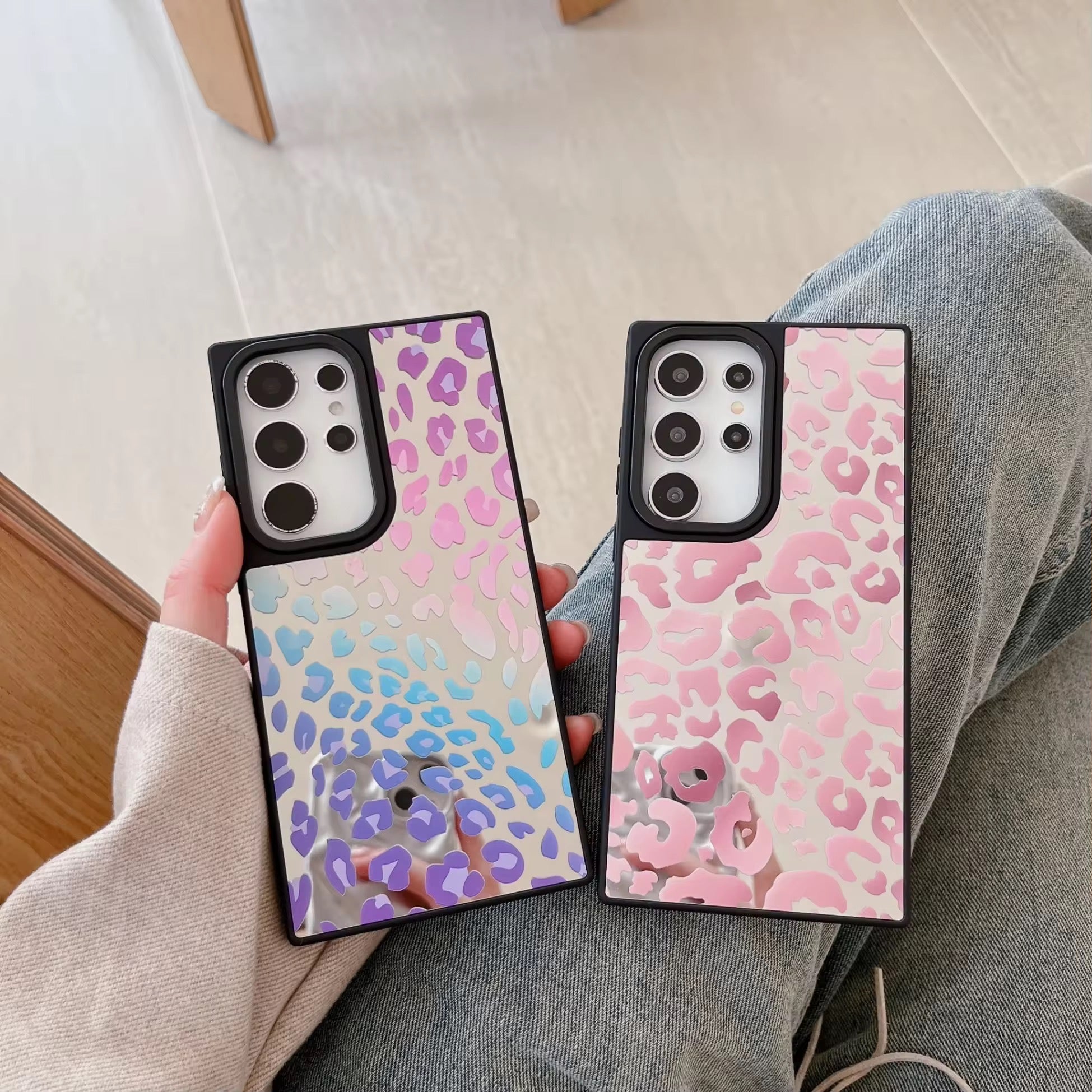 Samsung Leopard Mirror Magentic Pre-Order Case