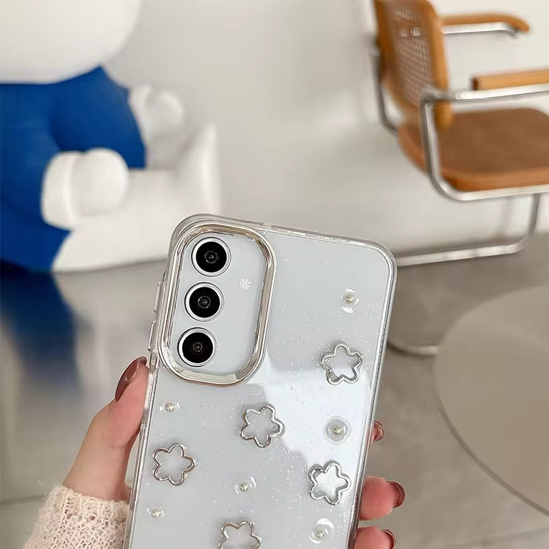 Samsung Heart Diamond Crsytal Glitter Transparent Pre-Order Soft Silicone Case