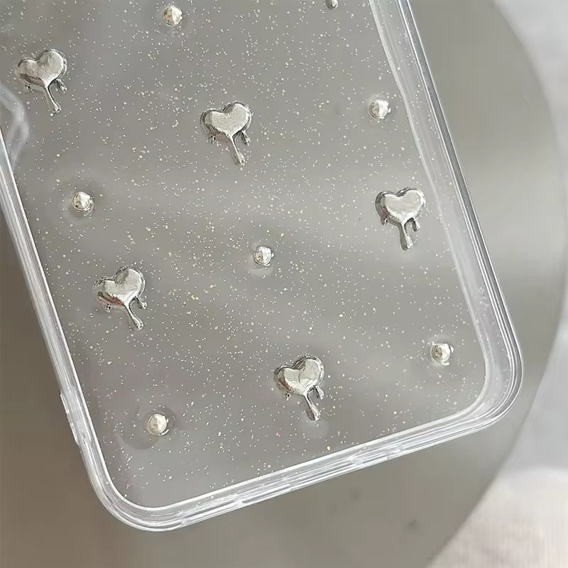 Samsung Heart Diamond Crsytal Glitter Transparent Pre-Order Soft Silicone Case