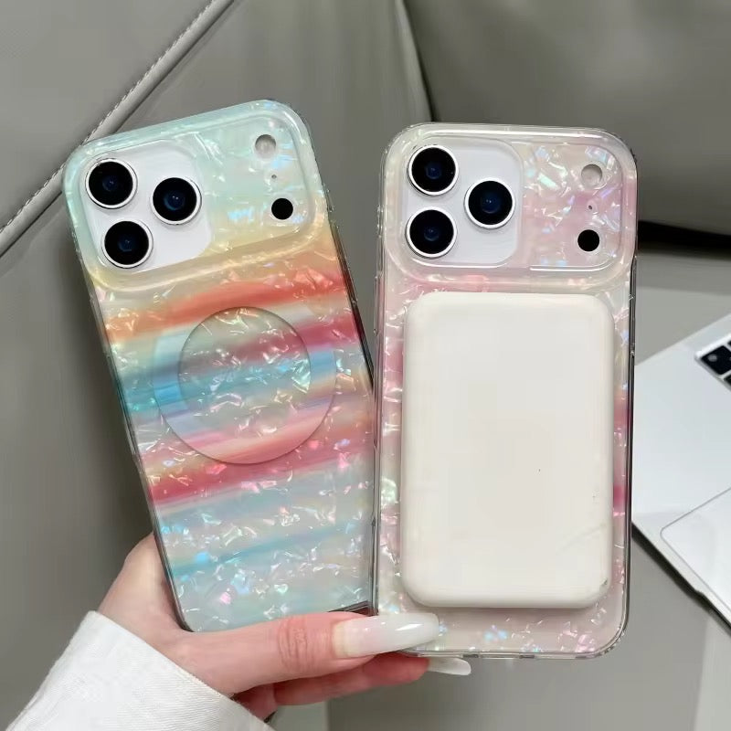 Color Gradient Shell Texture Magsafe Magnetic Pre-Order iPhone Case