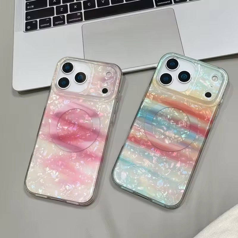 Color Gradient Shell Texture Magsafe Magnetic Pre-Order iPhone Case