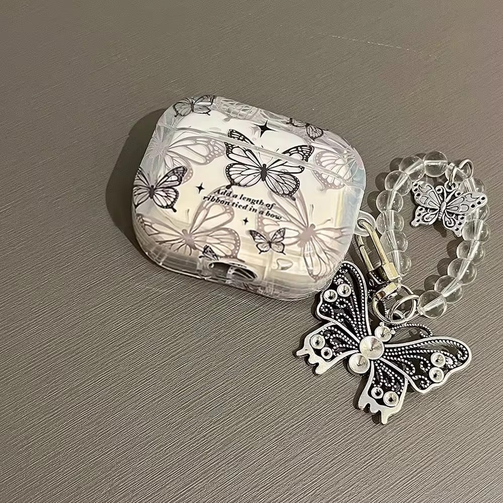 3D Butterfly Bracelet Silicone Airpod Case With Hanging