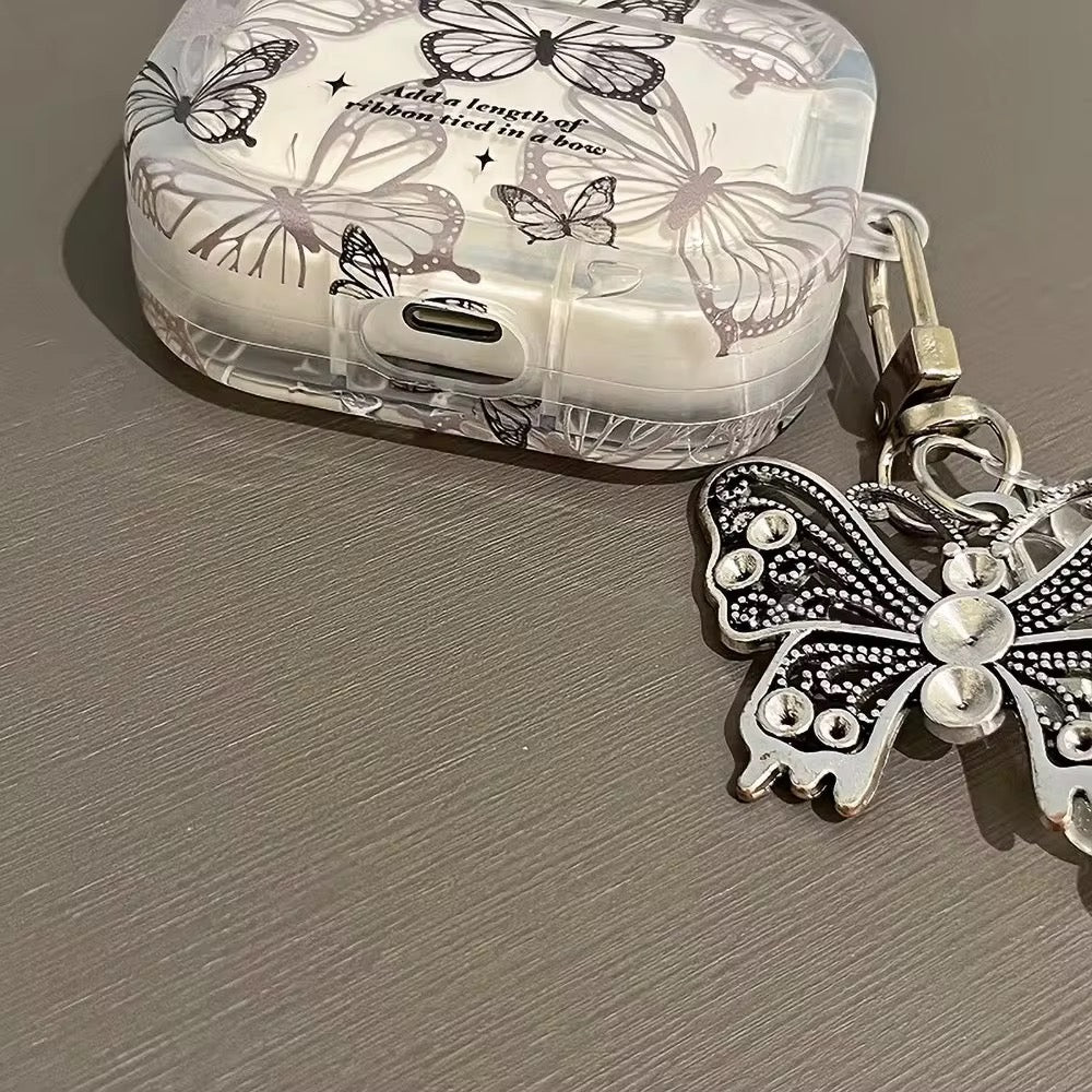 3D Butterfly Bracelet Silicone Airpod Case With Hanging