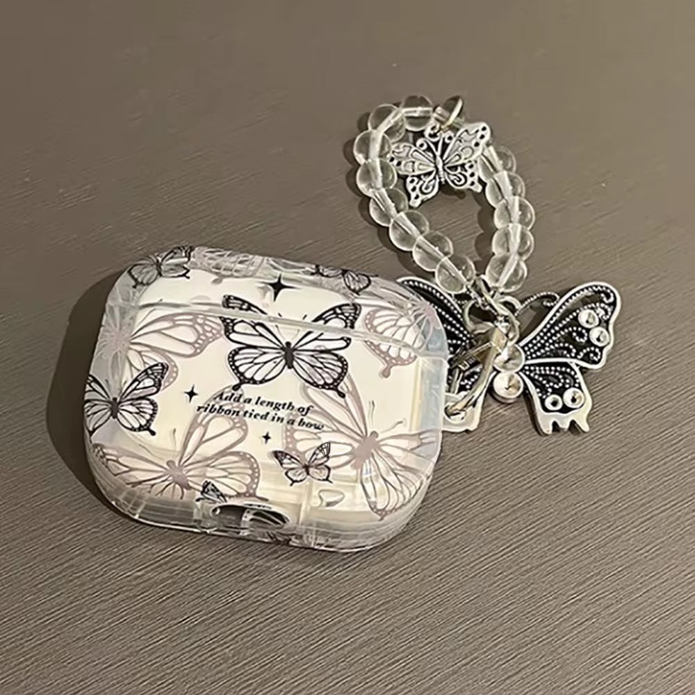 3D Butterfly Bracelet Silicone Airpod Case With Hanging