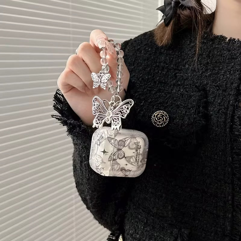 3D Butterfly Bracelet Silicone Airpod Case With Hanging