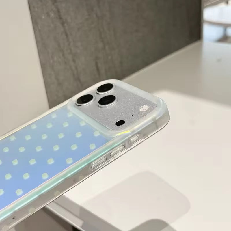 Laser Polka Dots Dual Tone Pre-Order iPhone Silicone Case