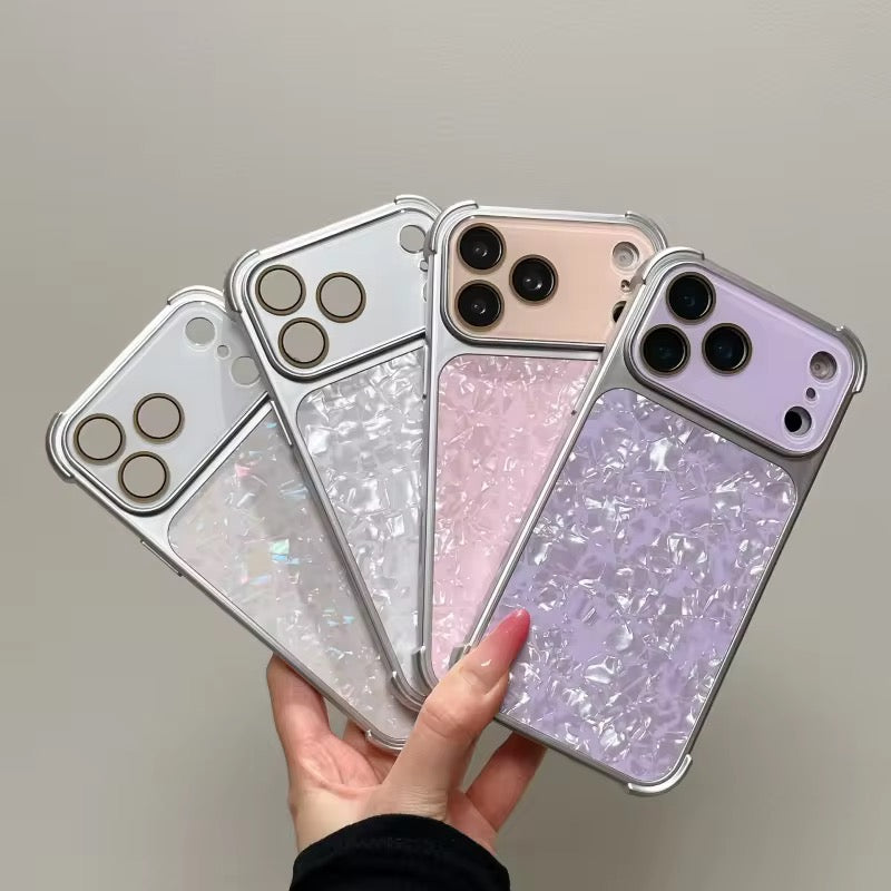 Gradient Shell Texture Silver Bumper Pre-Order iPhone Case