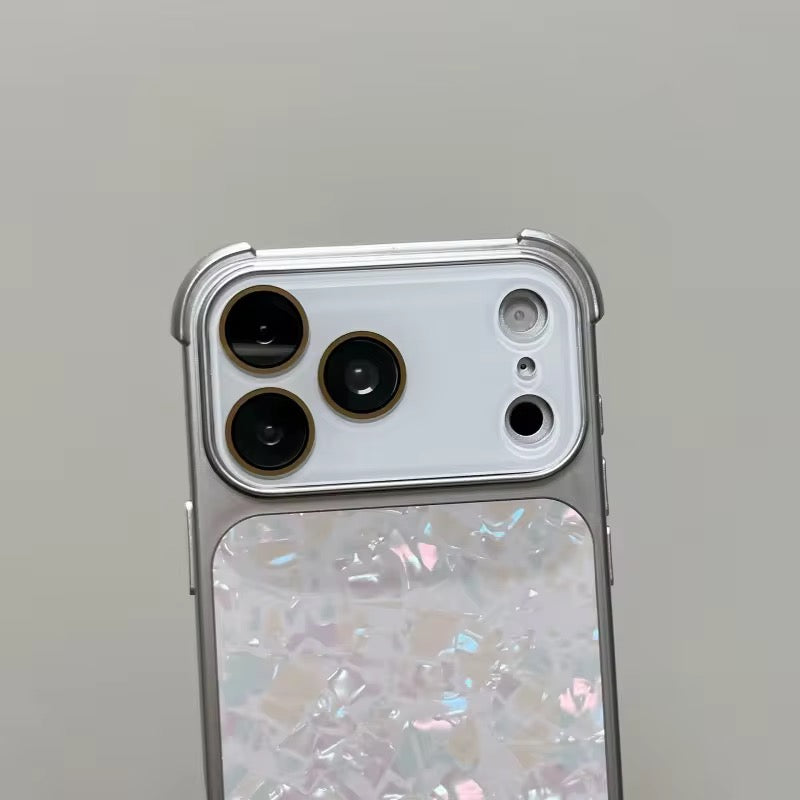 Gradient Shell Texture Silver Bumper Pre-Order iPhone Case