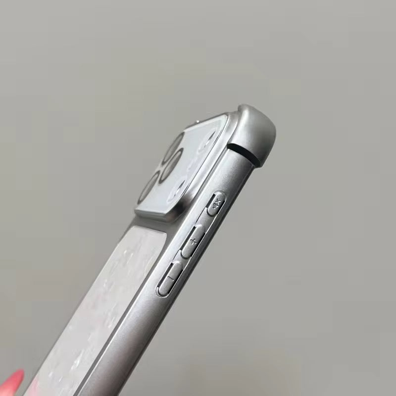 Gradient Shell Texture Silver Bumper Pre-Order iPhone Case