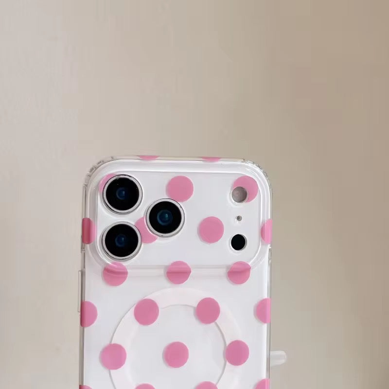 Korean Polka Dots Magsafe Magentic Pre-Order iPhone Case
