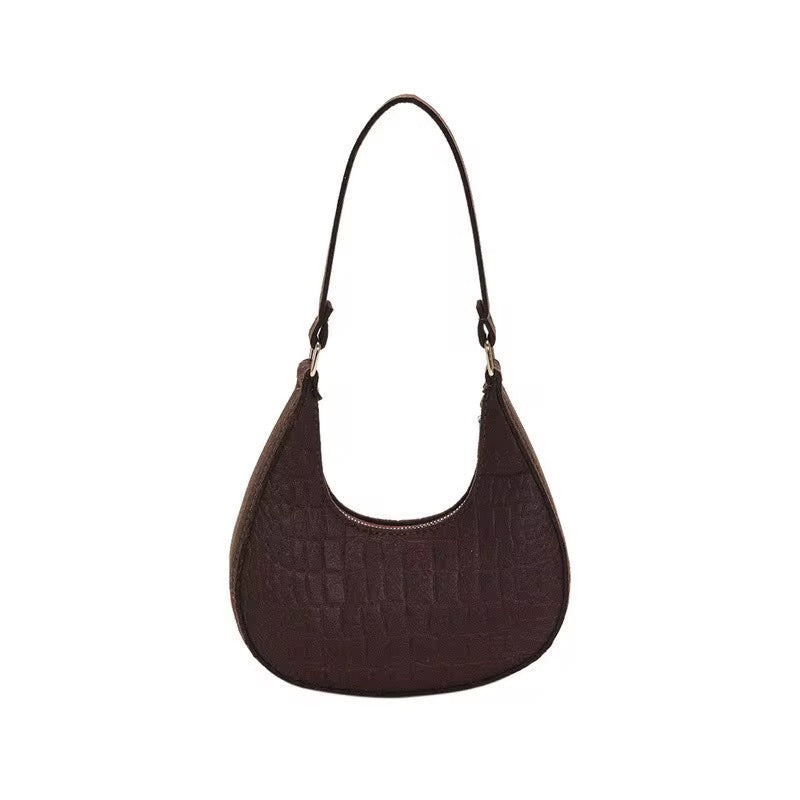 Sleek Crescent Shoulder Bag