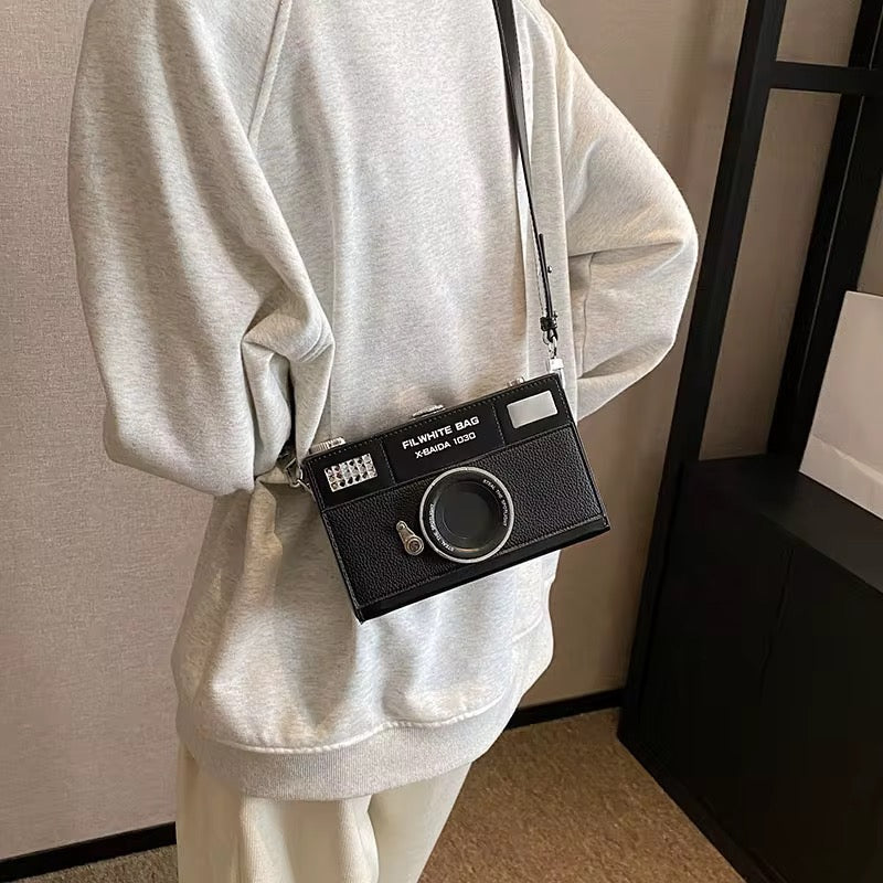 Retro Camera Inspired Mini Satchel Bag