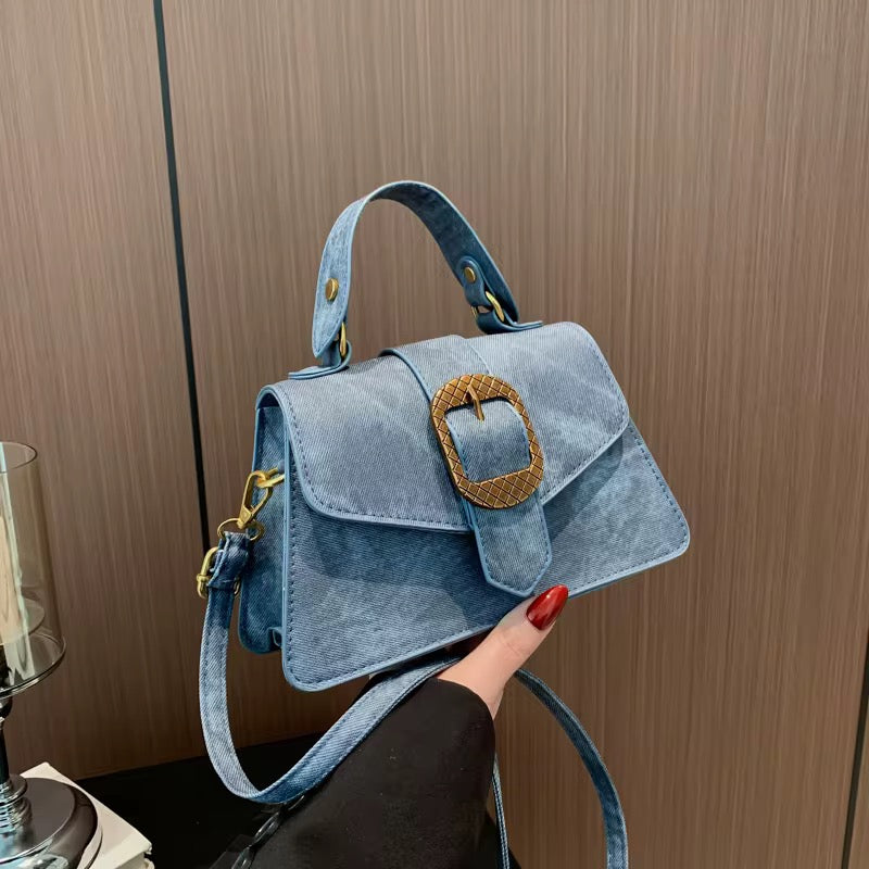 Vintage Buckle Crossbody Sling Bag