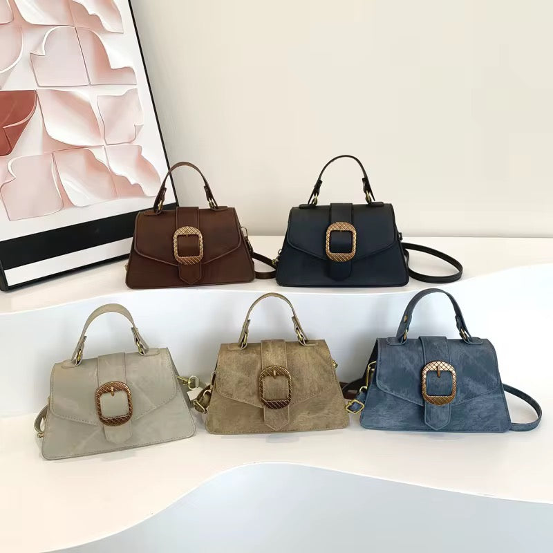 Vintage Buckle Crossbody Sling Bag