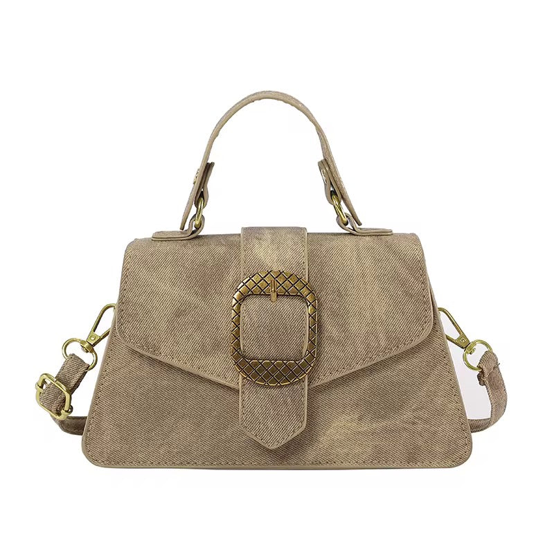 Vintage Buckle Crossbody Sling Bag