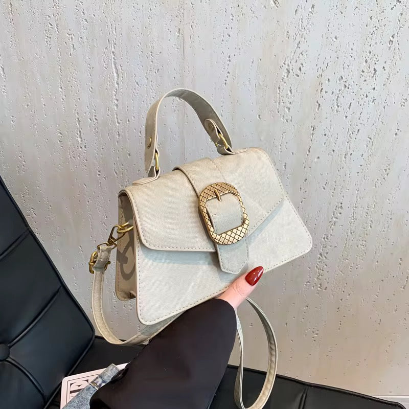 Vintage Buckle Crossbody Sling Bag