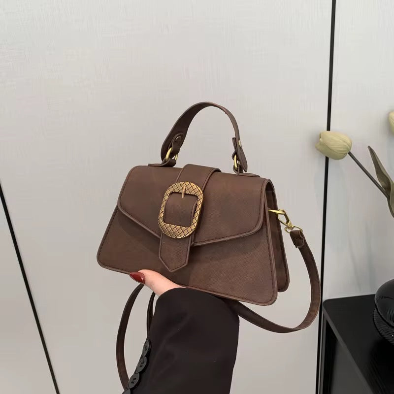 Vintage Buckle Crossbody Sling Bag
