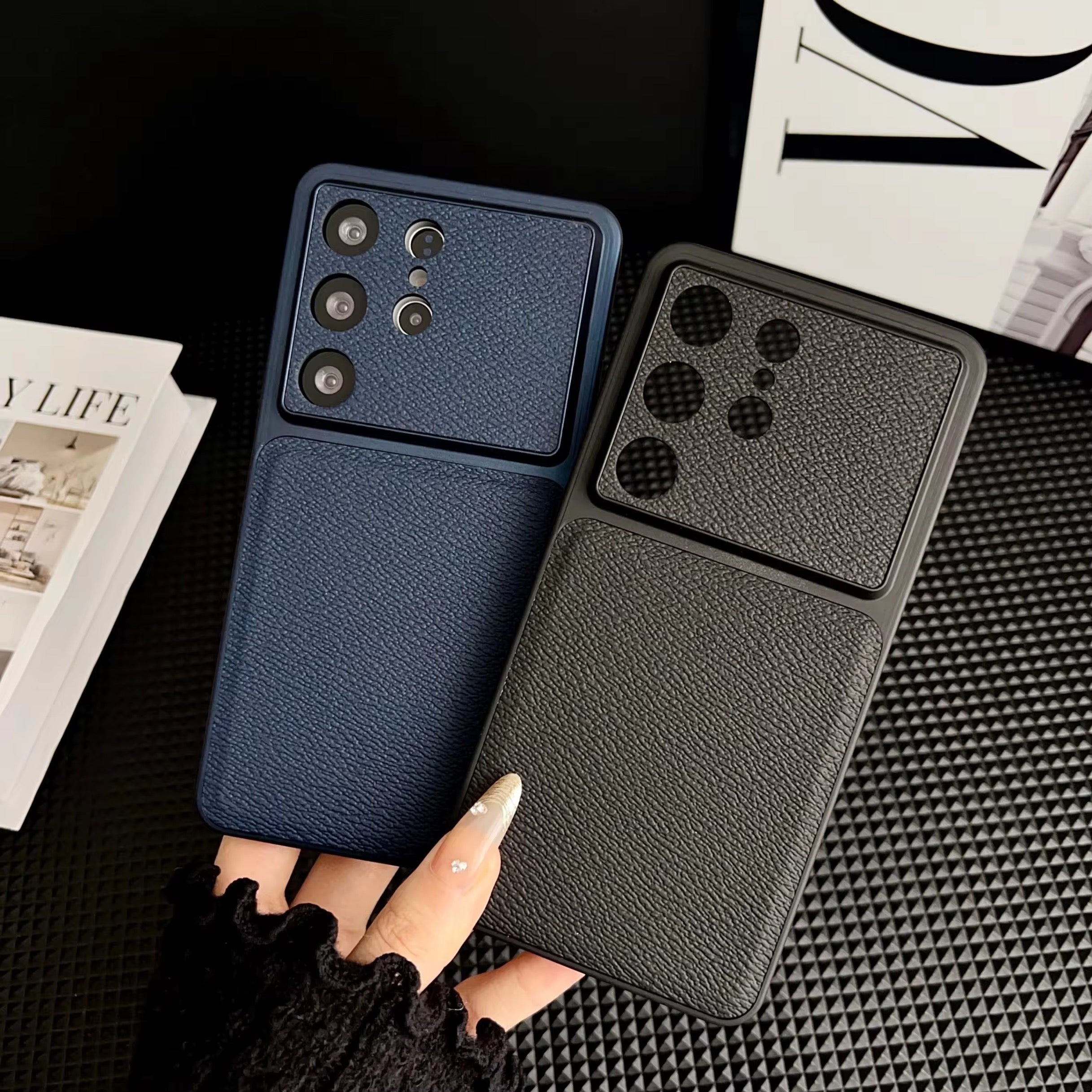 Samsung Small Grain Leather Pre-Order Hard Case