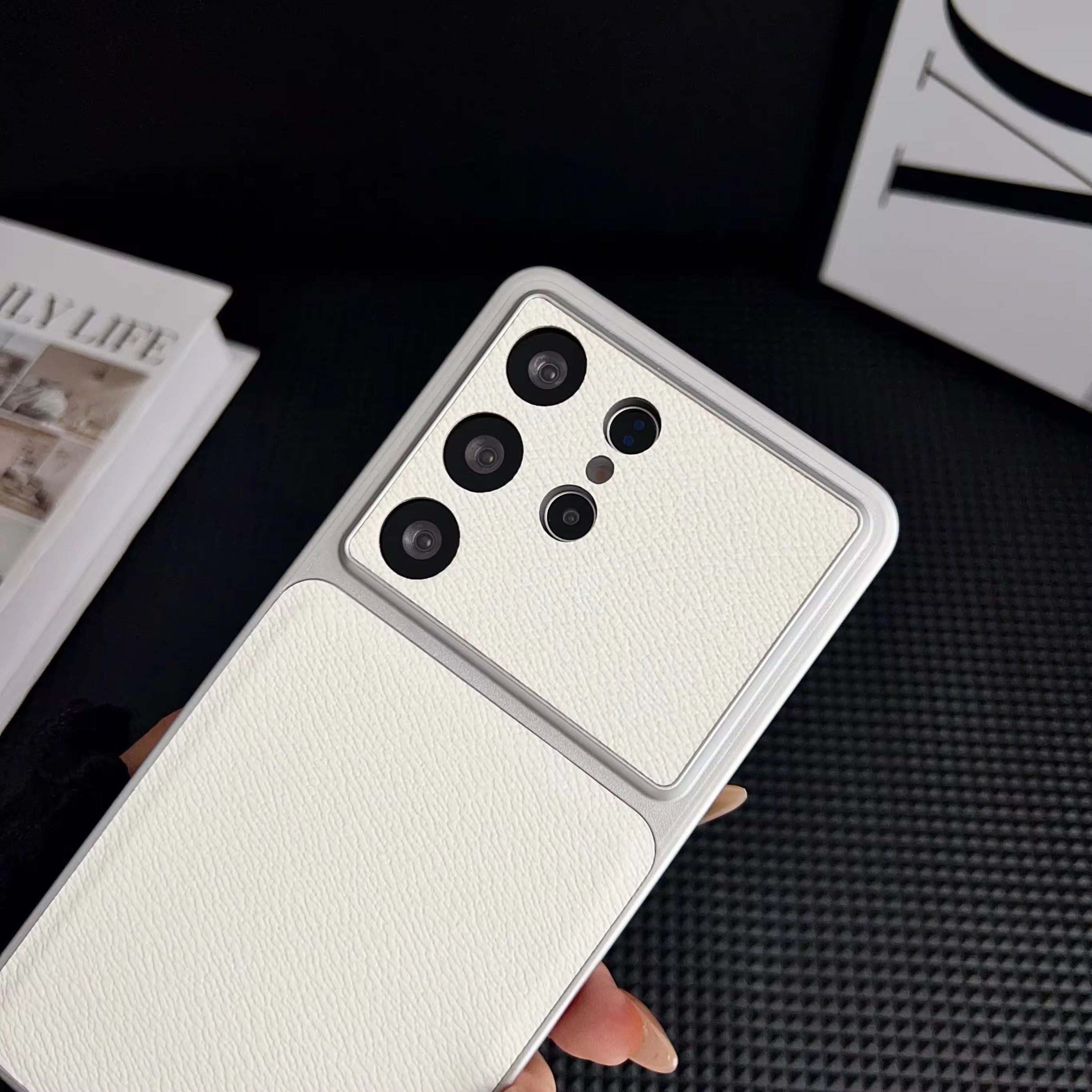 Samsung Small Grain Leather Pre-Order Hard Case