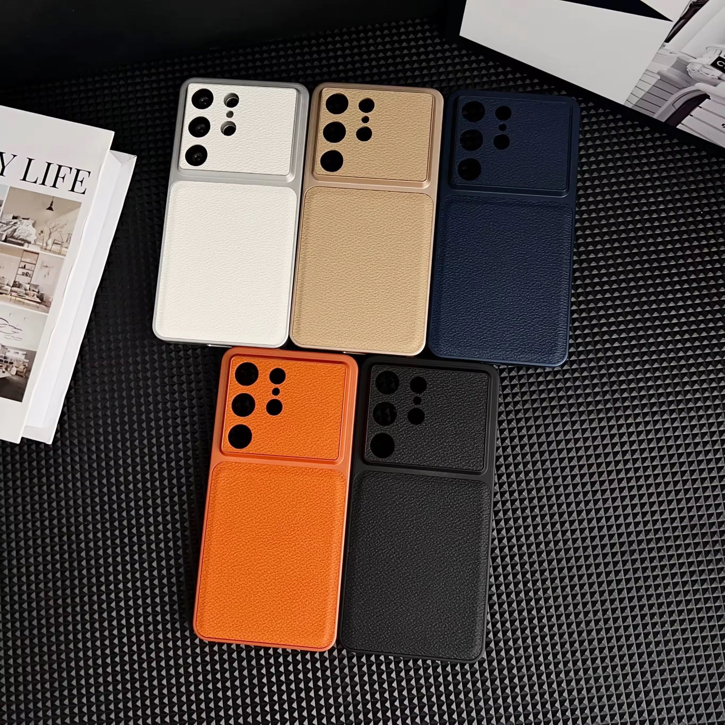 Samsung Small Grain Leather Pre-Order Hard Case