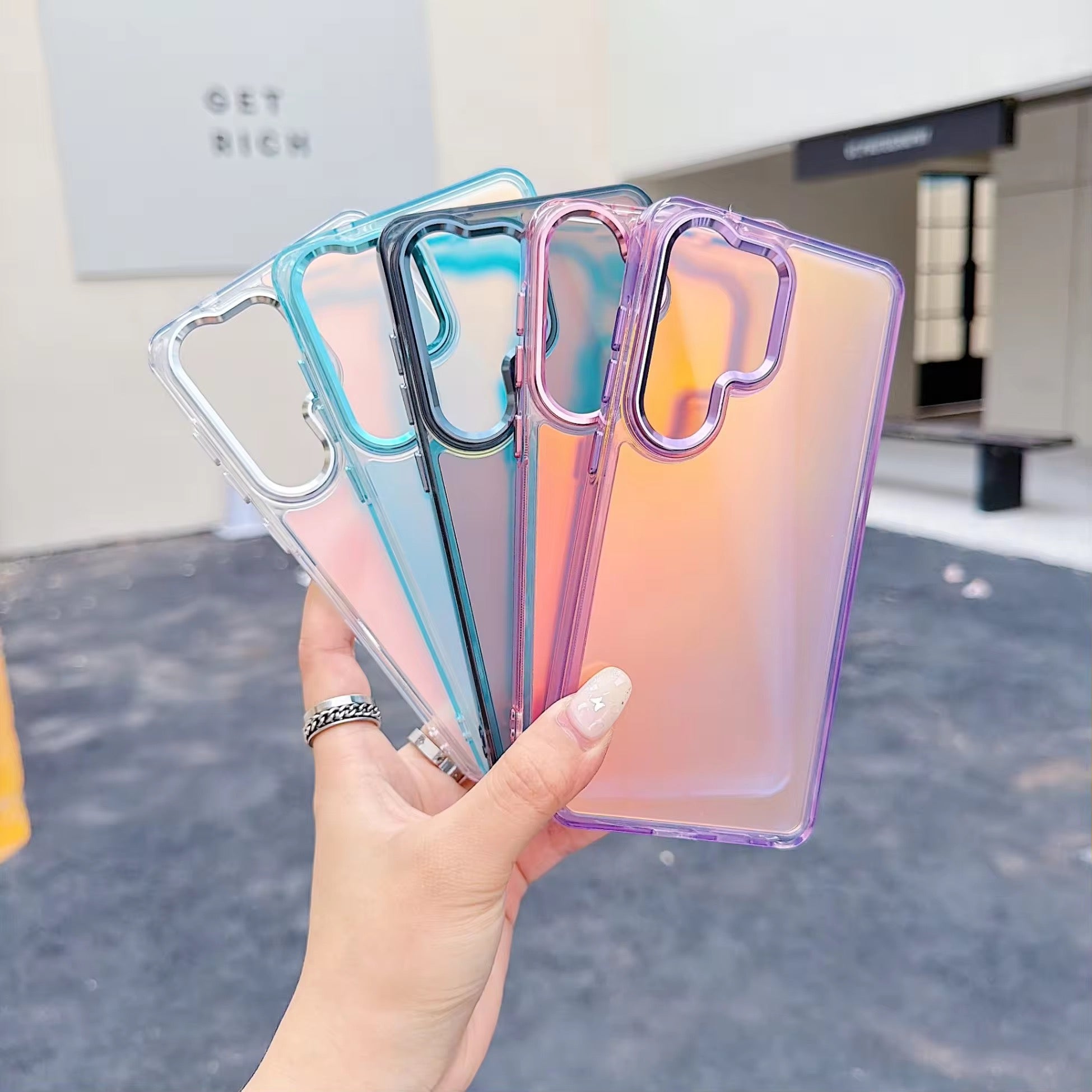 Samsung Laser Gradient Silver Bumper Pre-Order Hard Case