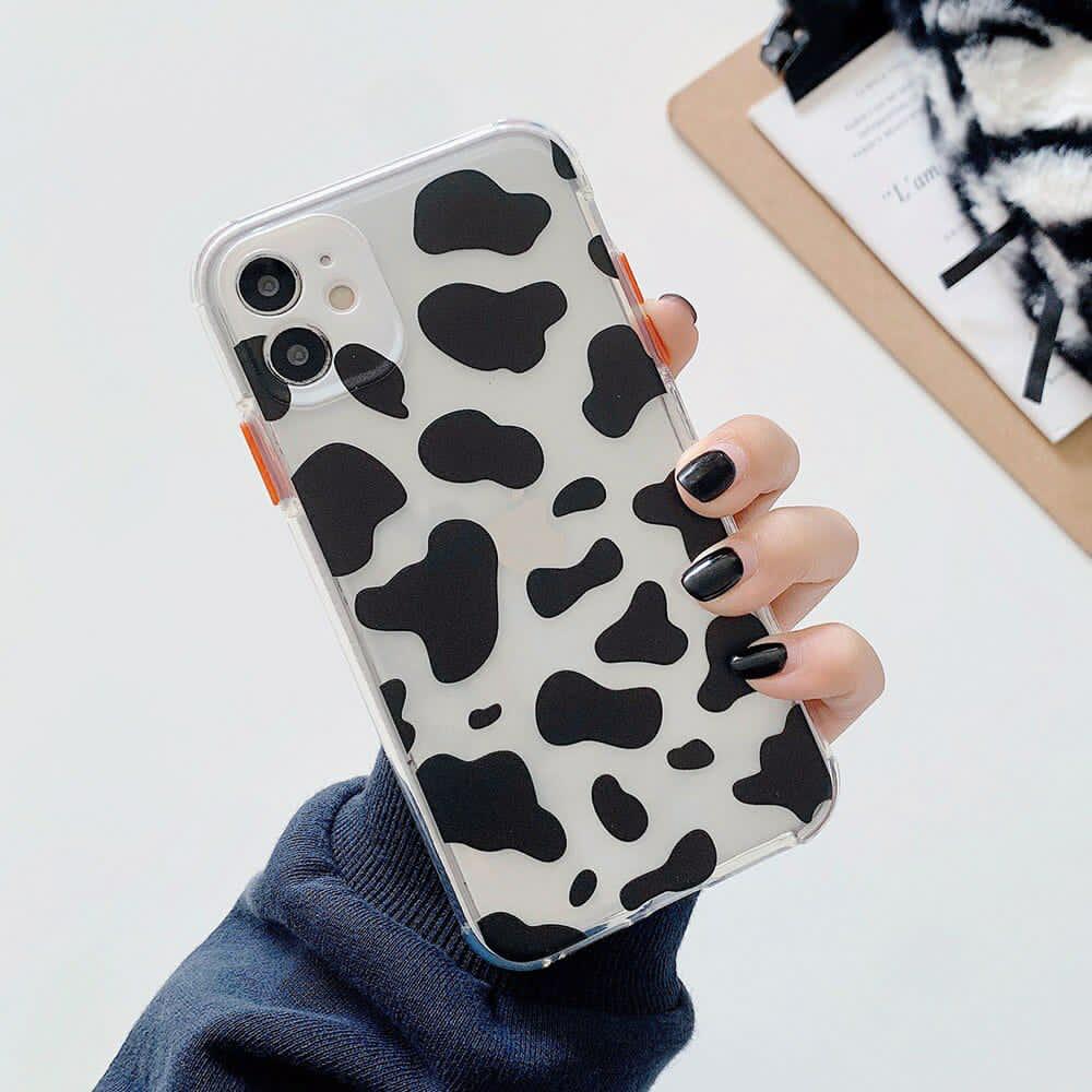 Cow Print Transparent Custom Slim Soft Cases