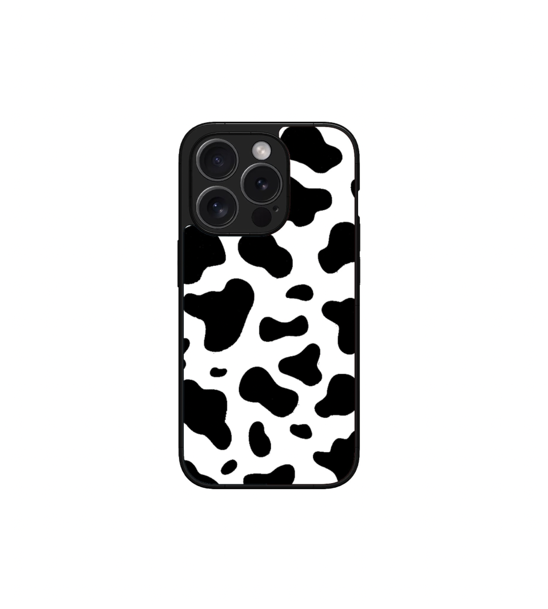 Cow Design Custom Glossy Metal Bumper Case