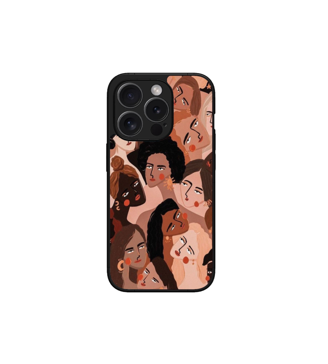 Girls Collage Custom Glossy Metal Bumper Case