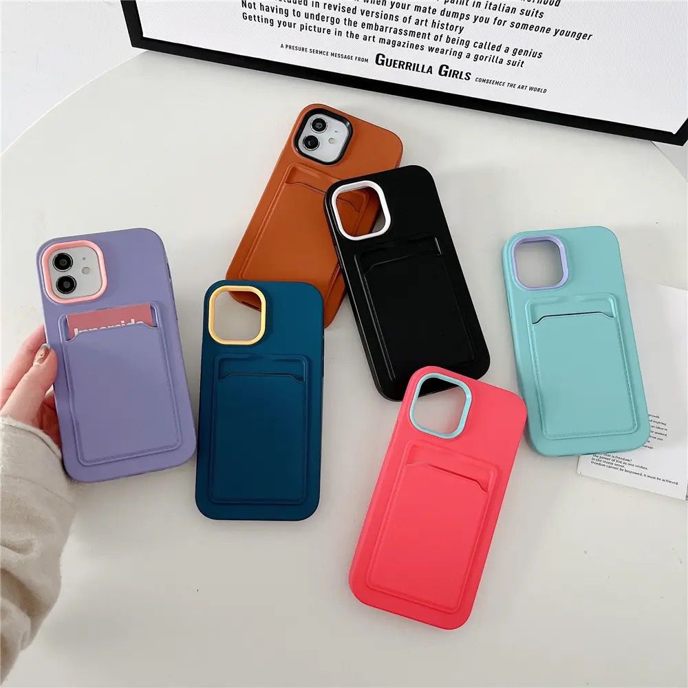 Card Holder iPhone Dual Coverage Soft Case