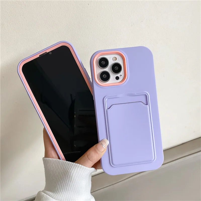 Card Holder iPhone Dual Coverage Soft Case