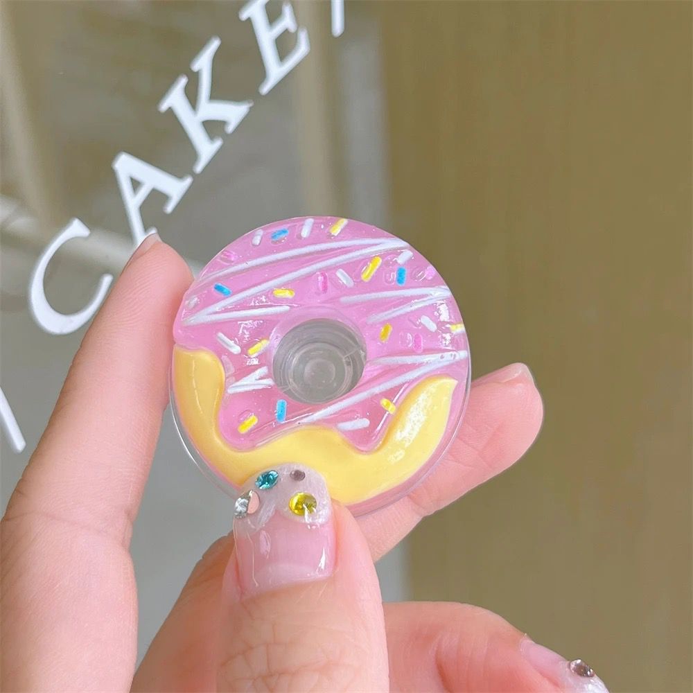 Cute 3D Donut Holder Stand Melted Ice Cream iPhone Case