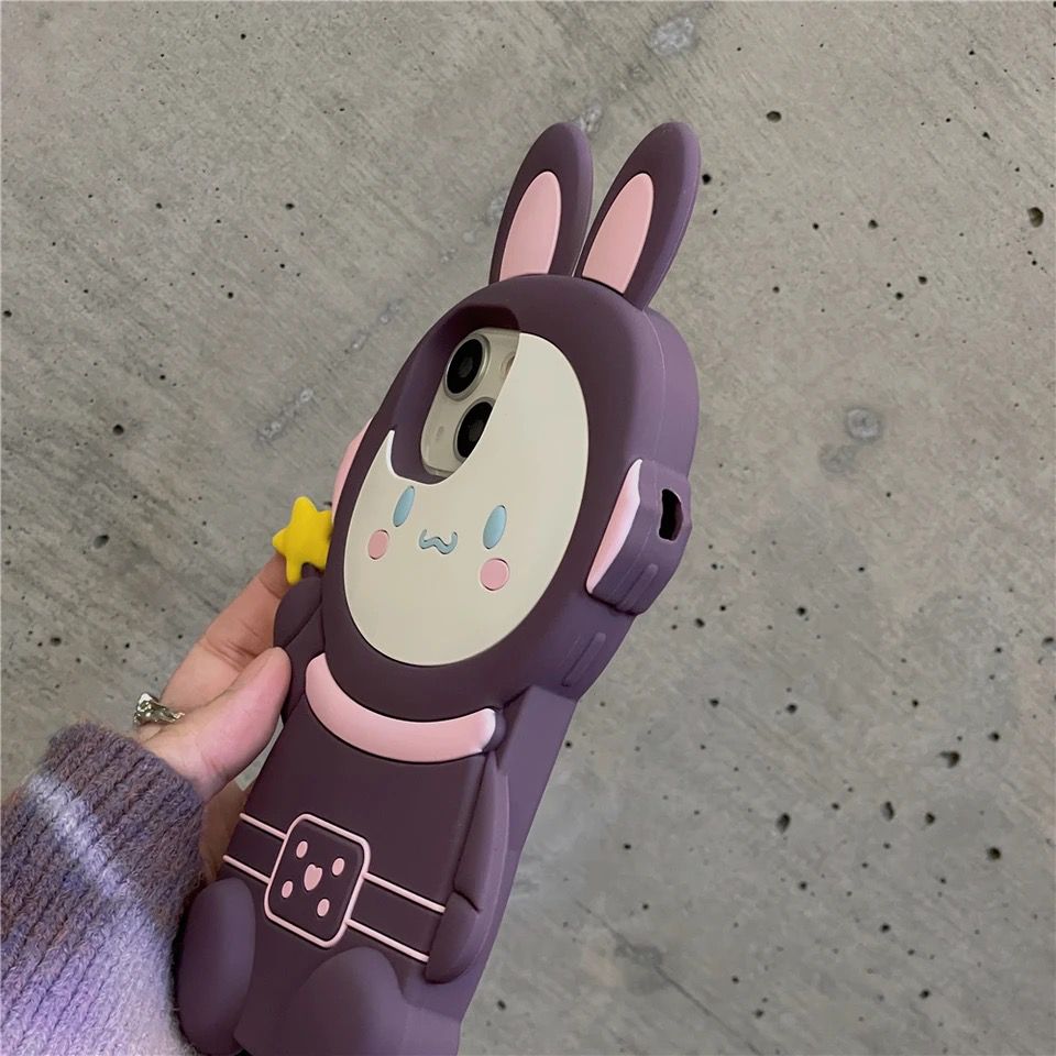 Rabbit Space Astronaut iPhone Rubber Silicone Case