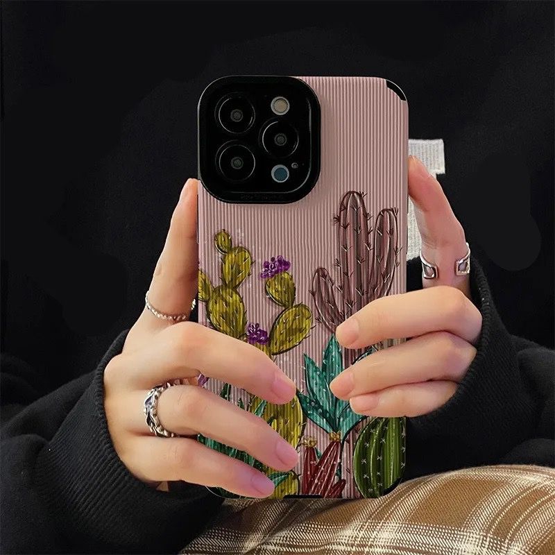 Cactus iPhone Textured Silicone Soft Case