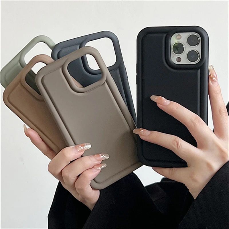 Basic Colors Liquid Silicone Bumper iPhone Case