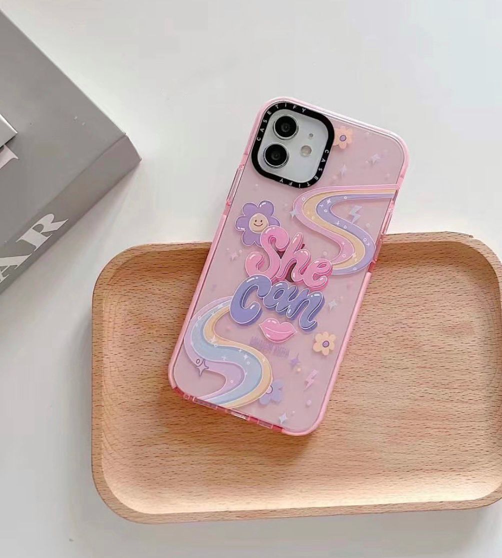 She Can Pink Impact iPhone Case