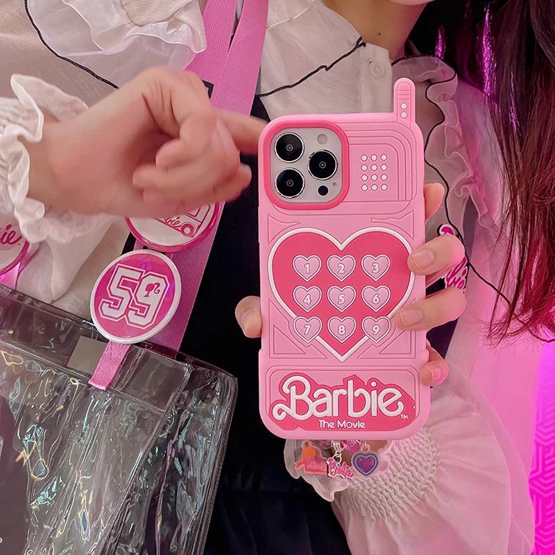 Barbie Princess Pink Phone iPhone Silicone Rubber Case