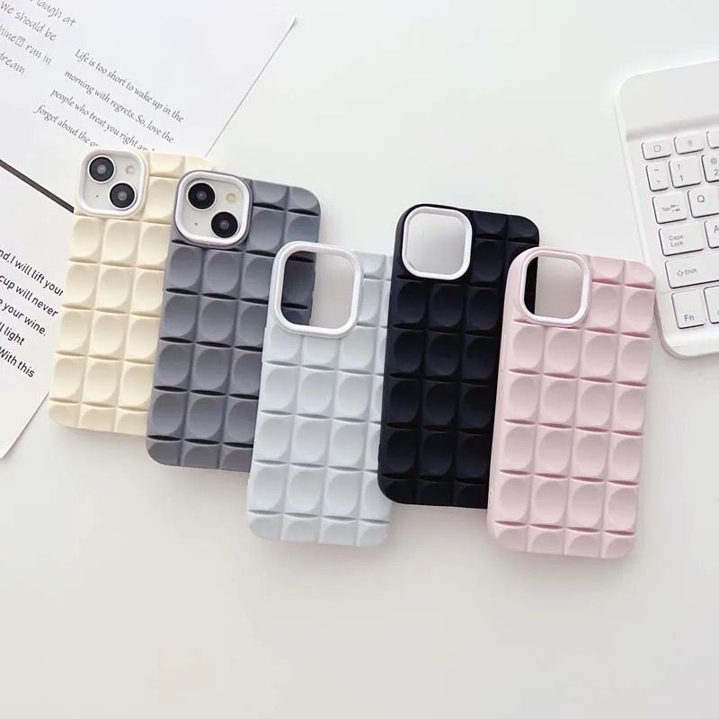 3D Cubic Bubble Silicone iPhone Rubber Case