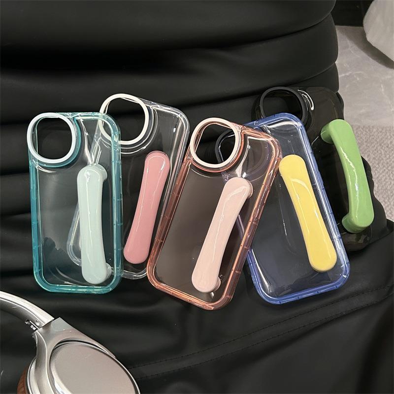 Transparent Pink Door Handle iPhone Case