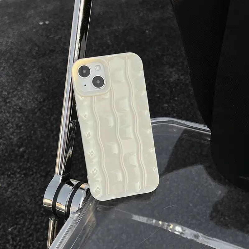 Luxury 3D Wavy Glossy Textured iPhone Case