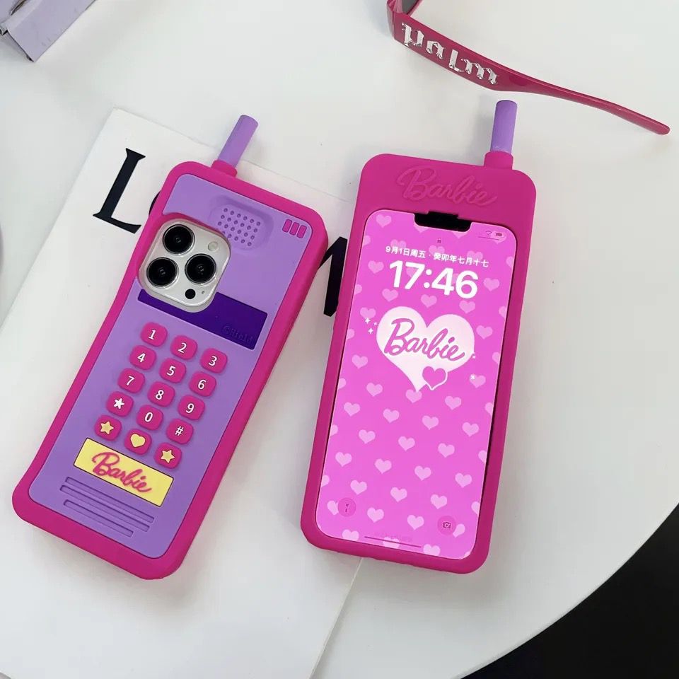 Barbie 3D Mobile Cellphone iPhone Silicone Rubber Case